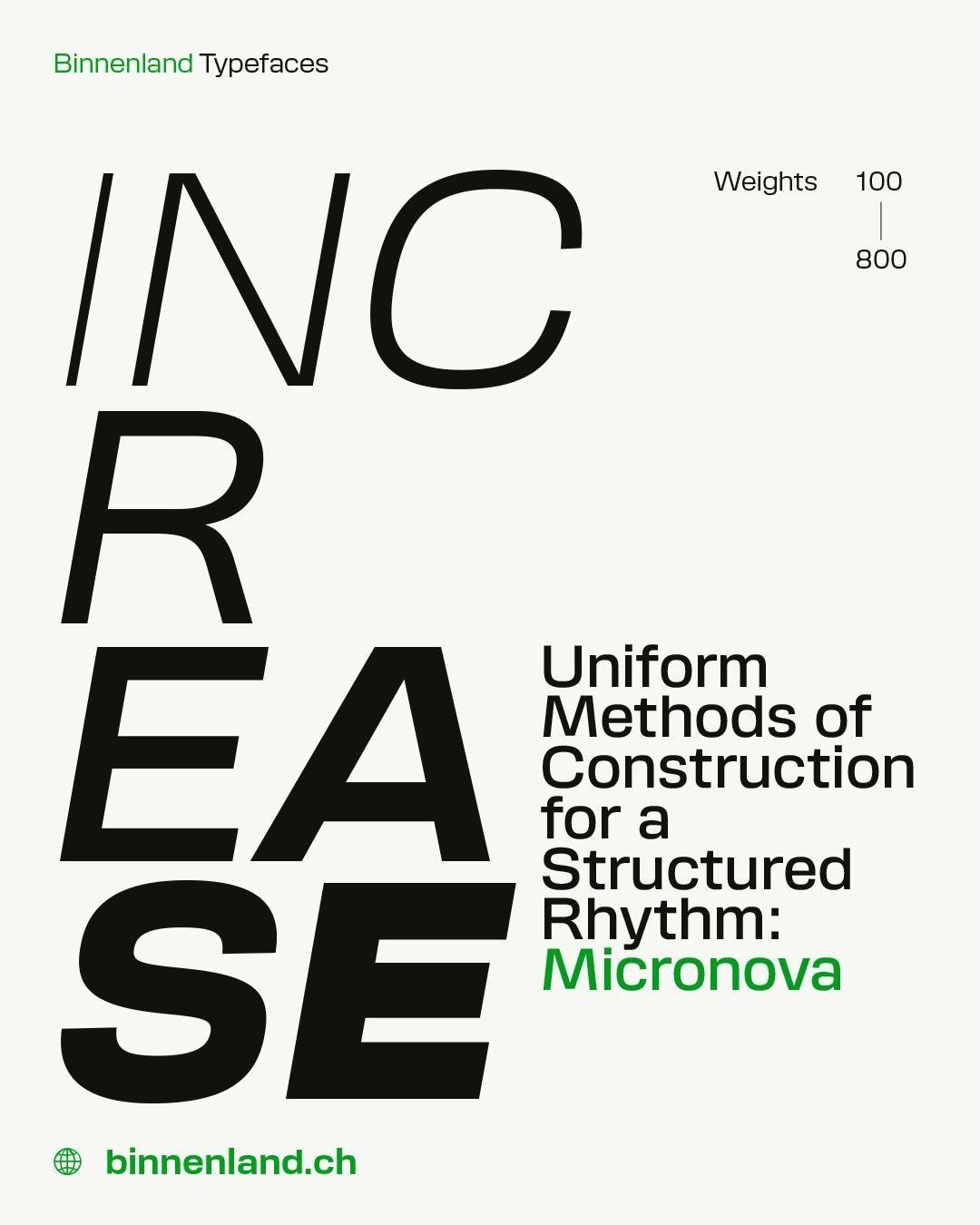 Micronova 致敬经典的无衬线可变字体